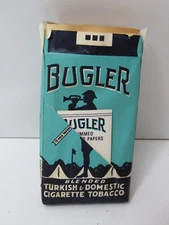 Rare Vintage EMPTY Bugler Paper Tobacco Package with Extra Papers #KV