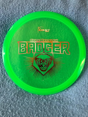 BADGER Cole Redalen Midrange Disc Golf 174 Green Multicolor Stamp Legacy NEW