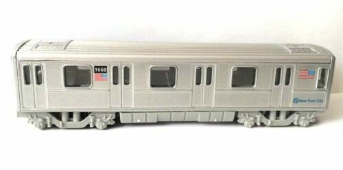 Set of 2, New York City MTA Metro Subway Rail Train, Diecast Model