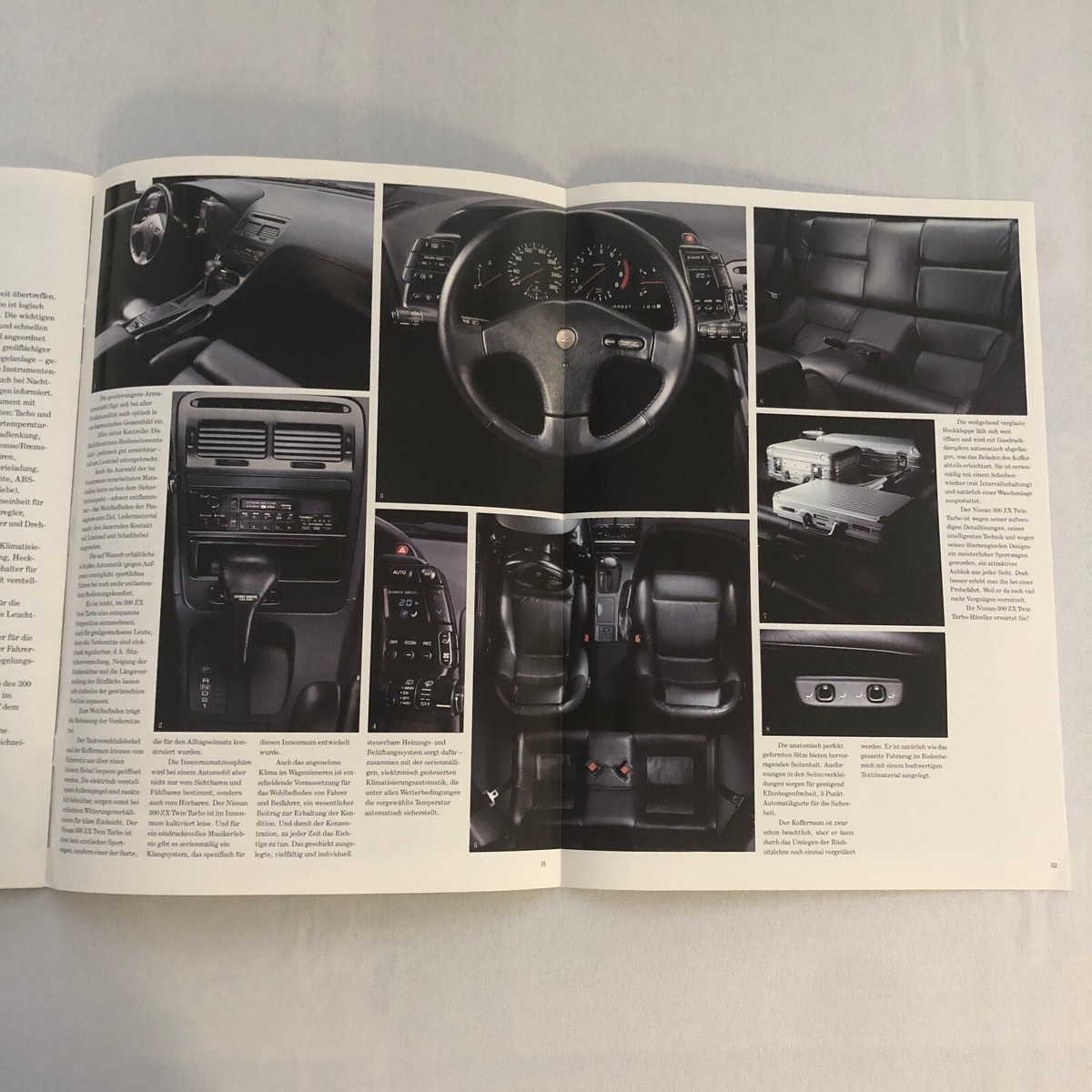 Nissan 300ZX Twin Turbo Sales Brochure Catalog German Text