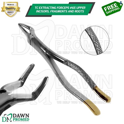 TC Extracting Forceps #65 Upper Incisors, Fragments & Roots Dental Inst German G