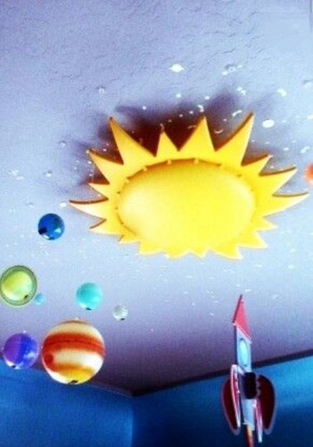 IKEA Smila SOL Sun Ceiling Wall Light Fixture Vintage Kids Play Room Decor EUC - Picture 16 of 23