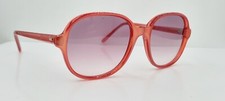 Vintage Private Eyes Red Oval Horn-Rimmed Sunglasses Frames