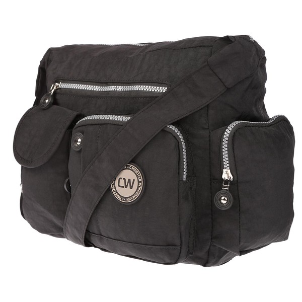 Damen Handtasche Crinkle Nylon UmhäNgetasche Schultertasche Tasche Shopper Bag-image