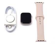 Apple Watch Series 9 45mm GPS Starlight Aluminum - HEAVILY SCRATCHED 
