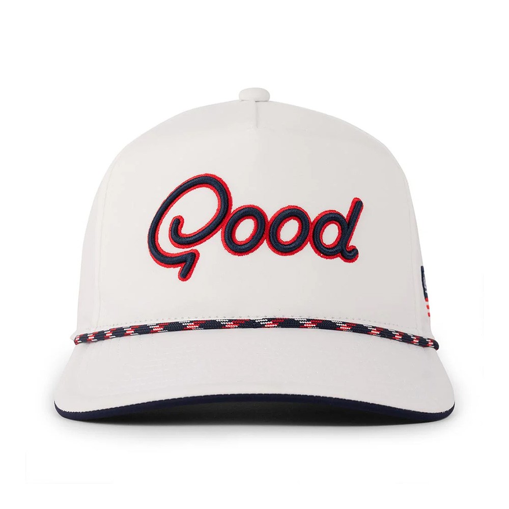 НОВАЯ кепка GoodGood Livin The Dream Rope USA Snapback Golf Hat - Белая