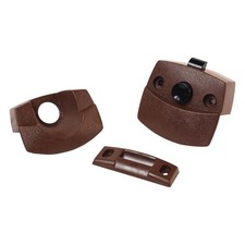 RV Designer Brown Plastic Non-Locking Entry Door Latch
