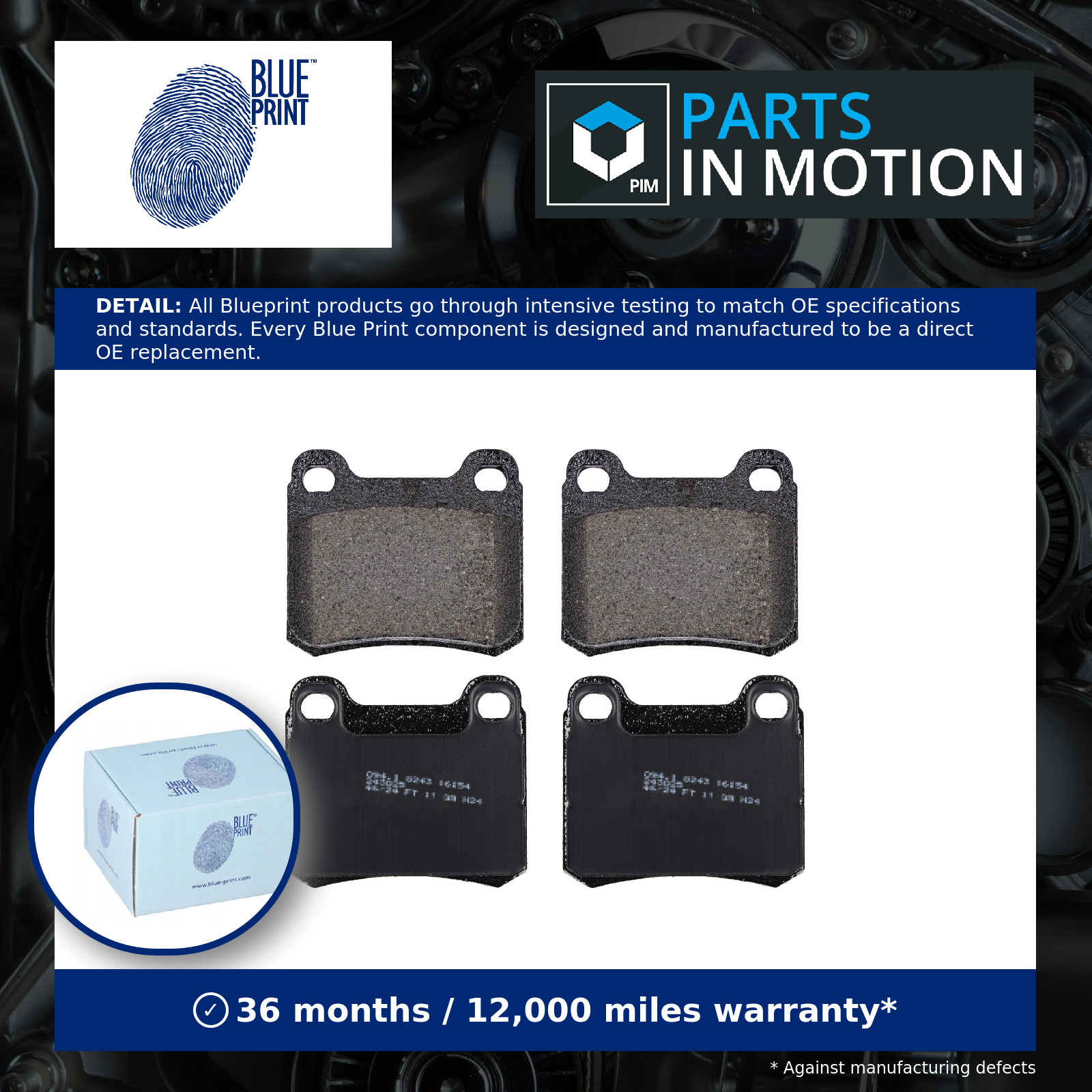 Brake Pads Set fits MERCEDES C200 S202, W202 Rear 2.0 2.0D 2.2D 93 to 01 Quality - Image 17