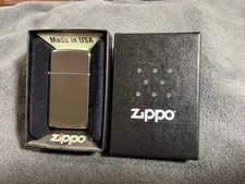 Vintage 2012 Zippo Slim 1610 High Polish Chrome