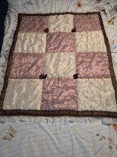 Gorgeous CoCalo 41x48 baby Crib quilted Comforter Pinks/rose Cream