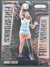 Angel Reese - 2025 Panini Prizm WNBA FIREWORKS INSERT Card #11 CHICAGO SKY