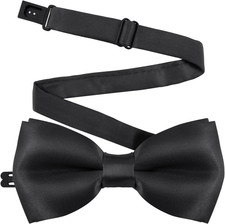 Adjustable Kids Bow Tie Pre-tied Bowtie Classic Solid Color Children Bow Tie Nec