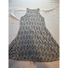 GAP Women's Dress Sleeveless Gray Black Abstract Casual Comfy Size S