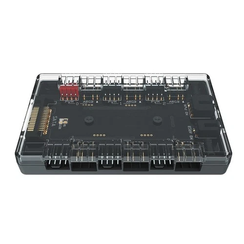 5V 3Pin Cooler Master 1 to 6 HUB SATA Power ARGB&PWM HUB 2-in-1 Expansion Box