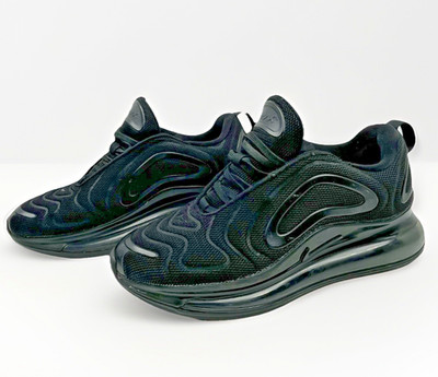 Nike Air Max 720 Triple Black 5Y Youth Fits Women 6.5-7 EU 37.5