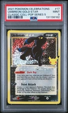 Pokemon Umbreon Gold Star PSA 9 Celebrations Classic Coll. 17/17 Gem Mint