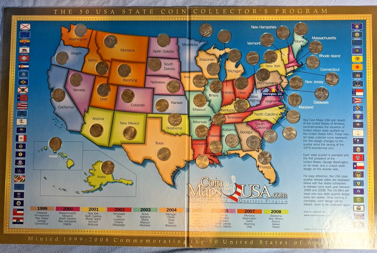 曾流通50 州套装美国州纪念银币(1999-2008) | eBay
