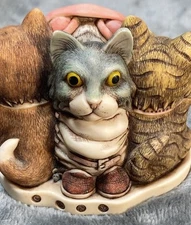 Feline Evil Harmony Kingdom Signed No Box (small chip on bottom)