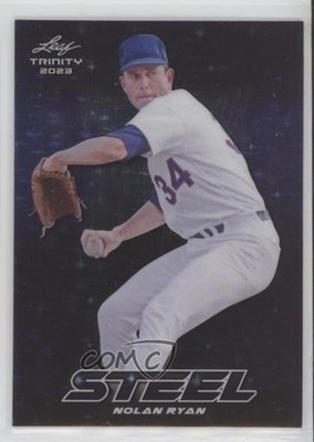 2023 Leaf Trinity Mega Box Steel Blue Stars & Dots 73/99 Nolan Ryan HOF e8a