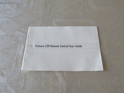 PRIMARE C 20 Remote Control User Guide / Original Hi-End Instruction Manual