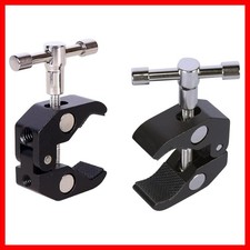 Super Clamp with 1/4 and 3/8 Thread for Photography,Camera Monitor, LED Light...