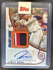 2025 Topps Update James Wood Major League Material Patch Auto Orange RC #/25