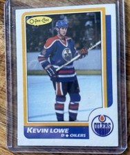 1986-87 O-Pee-Chee - Kevin Lowe #197 HOF Edmonton Oilers. Great For Autos!