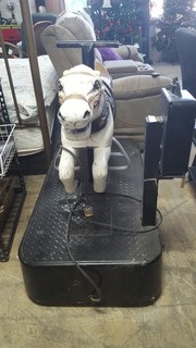 Vintage Coin Operated Mechanical Kiddie Ride "Champion" Model Horse