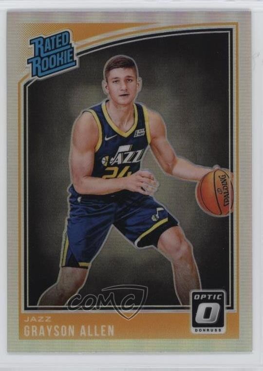 2018-19 Panini Donruss Optic Rated Rookie Holo Prizm Grayson Allen #156 5yi