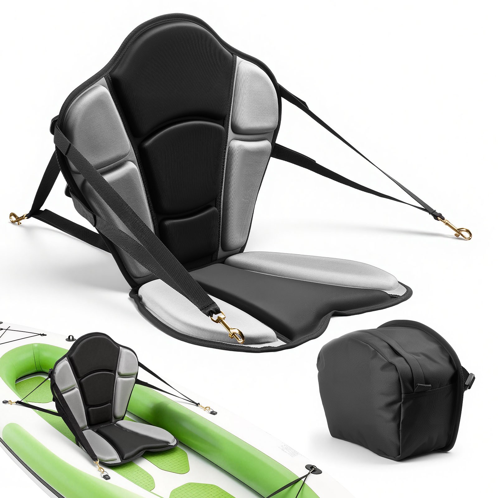 Seat Universal Padded Kayak Seat Cushion With Back Support 1