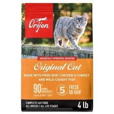 Grain Free High Protein Premium Dry Cat Food Original Recipe 4lb Bag