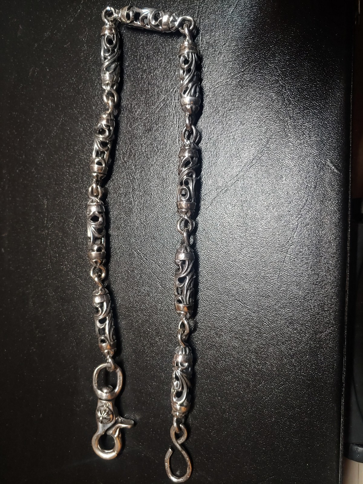 Chrome Hearts Rollers Walet Chain .925autentic Good Condition MI Colection Item thumbnail 18