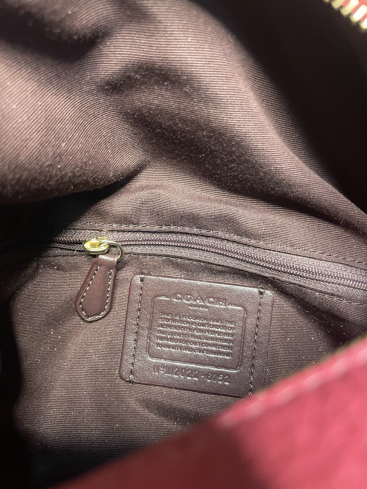 Coach Pink Pebbled Leather Shoulder Bag Purse 6152 thumbnail 4