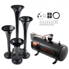 New Vevor Train Horns Kit4 Trumpet Air Horn Kit150db Train Horns For Pickup Tr