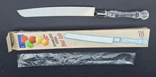 Cookery Doc BREAD KNIFE Stainless Steel 8" Blade Acrylic Diamond Cut Handle NEW