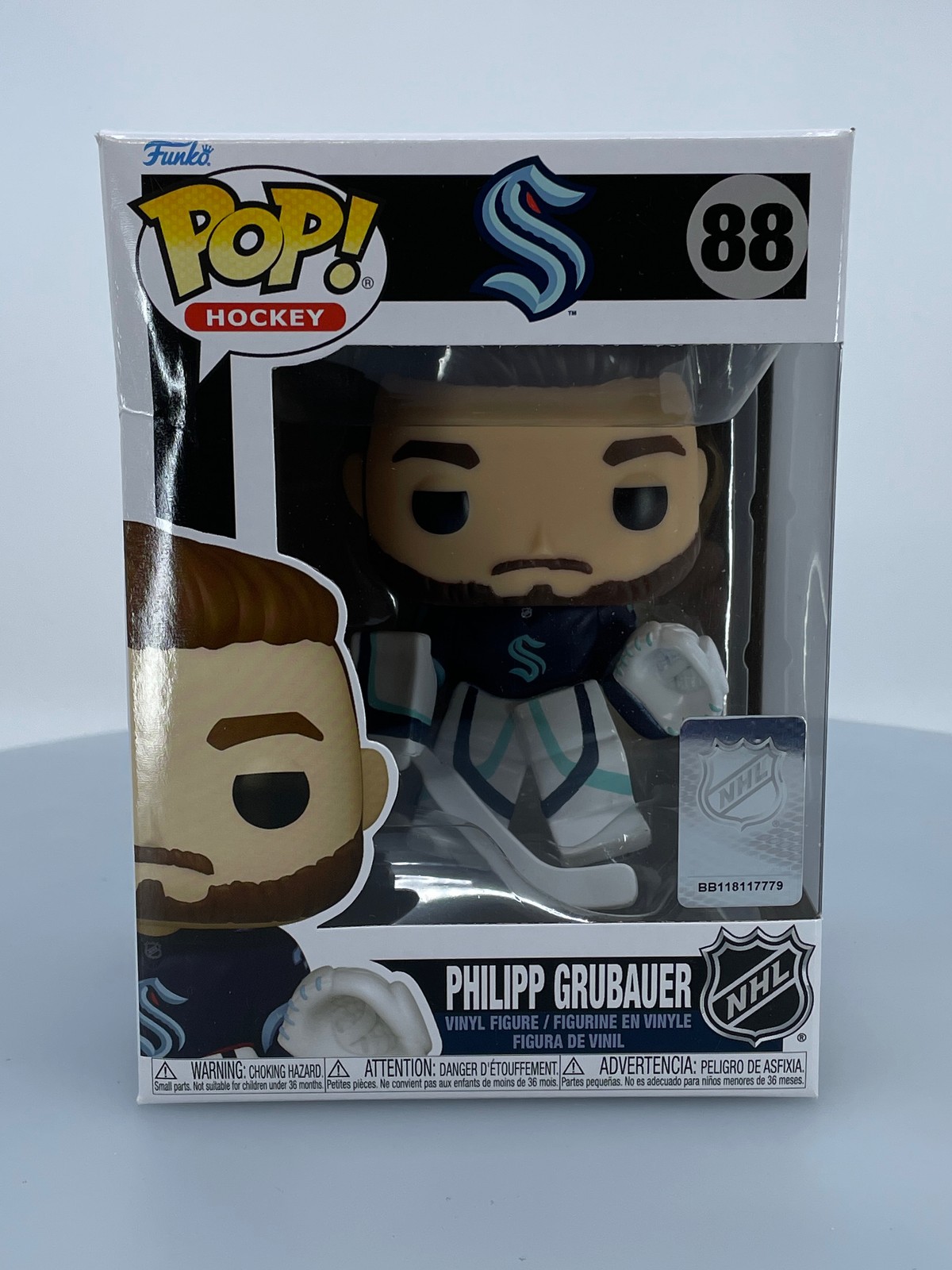 Funko Pop! Sports Nhl Philipp Grubauer #88 Vinyl Figure Damaged Box See Pics