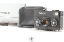 Meter Works Exc 5 in Box Rollei 35 Black Film Camera Tessar 40mm F/3.5 JAPAN