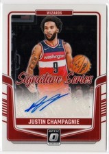 2024-25 Panini Donruss Optic Signature Series Auto #SS-JUS Justin Champagnie