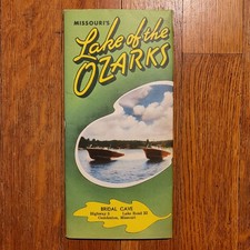 Vtg 1952 Lake of the Ozarks Missouri Road Map...