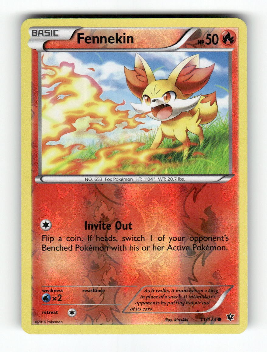 Fennekin - 11/124 - Fates Collide - Pokemon - Common - NM Reverse