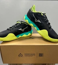 Men’s Mizuno Wave Enforce Tour AC Tennis Shoes Black/Green