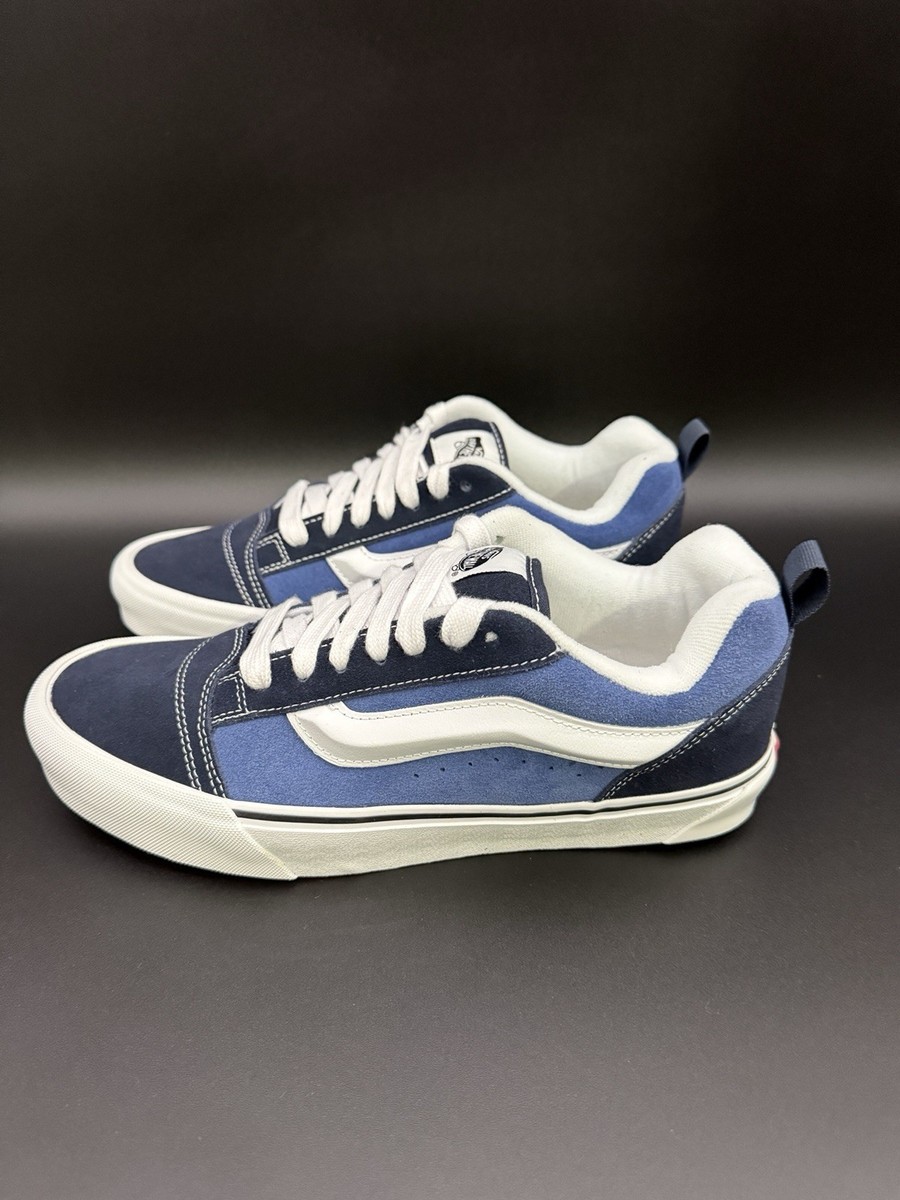 Vans Knu Skool Skate Shoes Navy/True White VN0009QCNWD | eBay