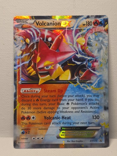 2016 Volcanion EX XY Black Star Promos XY173 Rare Pokémon Card