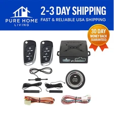 Secure PKE Smart Key Car Alarm - Remote Start & Keyless Entry for DC12V Vehicles