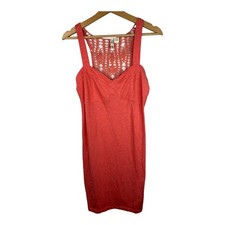 Element Large Womens Sleeveless Crochet Back Boho Mini Dress Bohemian Beachy