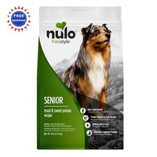 Dog Food Trout & Sweet Potato Nulo FreeStyle Senior 26lb High Protein Grain 5.38 per pound