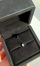 Angelic Diamonds 18ct White Gold Oval Lab created diamond Ring 0.30ct Size M