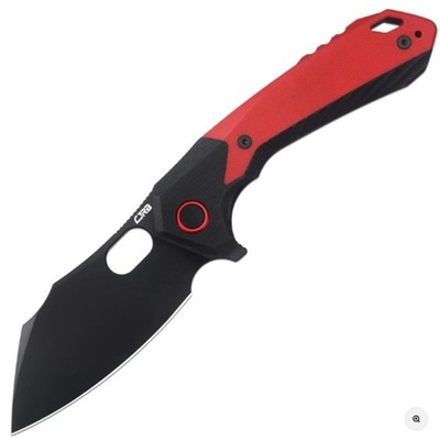 CJRB Caldera - Red G10 Handle, AR-RPM9 Steel Blade, Folding Knives.  J1923