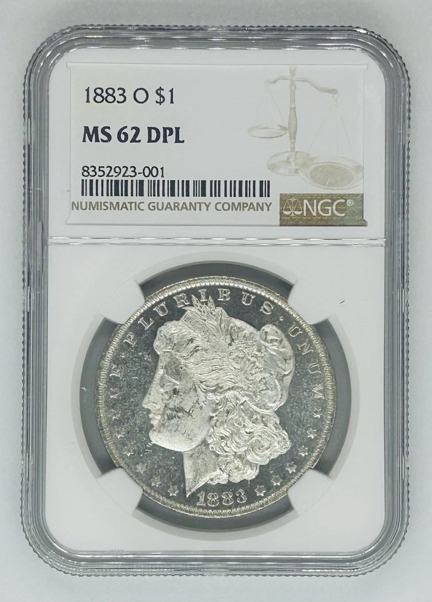 Silver MS 62 Graded 1883 Year Morgan US Dollars (1878-1921) for
