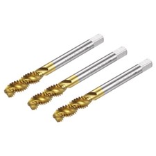 3pcs Spiral Flute Thread Taps 5/16-18 UNC H2 Ti-Coated Screw Threading Tapping